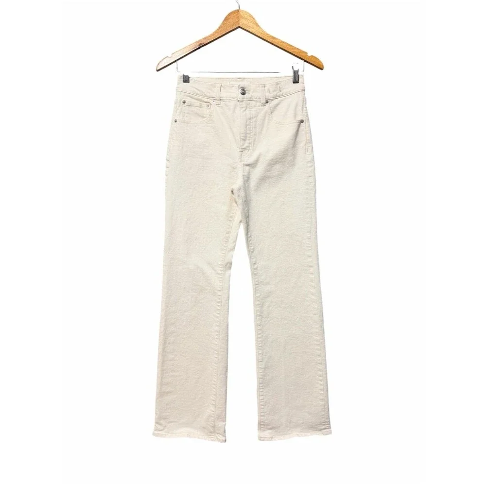 Madewell Relaxed Bootcut Jeans Size 25 Winter White High Full Length